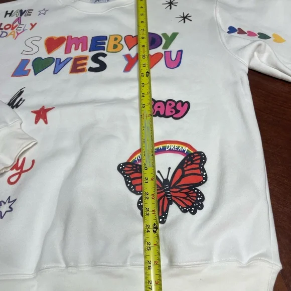 The Mayfair Group @ISCREAMCOLOR Sweatshirt Crewneck Somebody Loves You - Picture 7 of 13